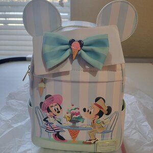 Loungefly Disney Beach Club Resort Mickie Mouse Mini Backpack
